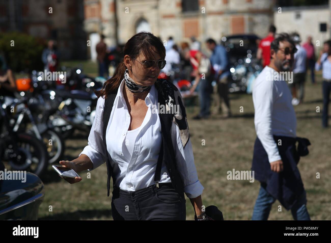 Style et grâce au Château de Neuville à Gambais (78) - France. Banque D'Images