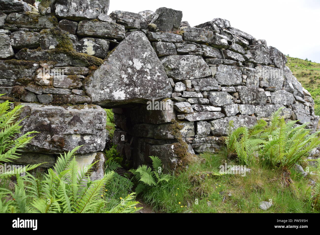 An Caisteal Grugaig broch, Ecosse Banque D'Images