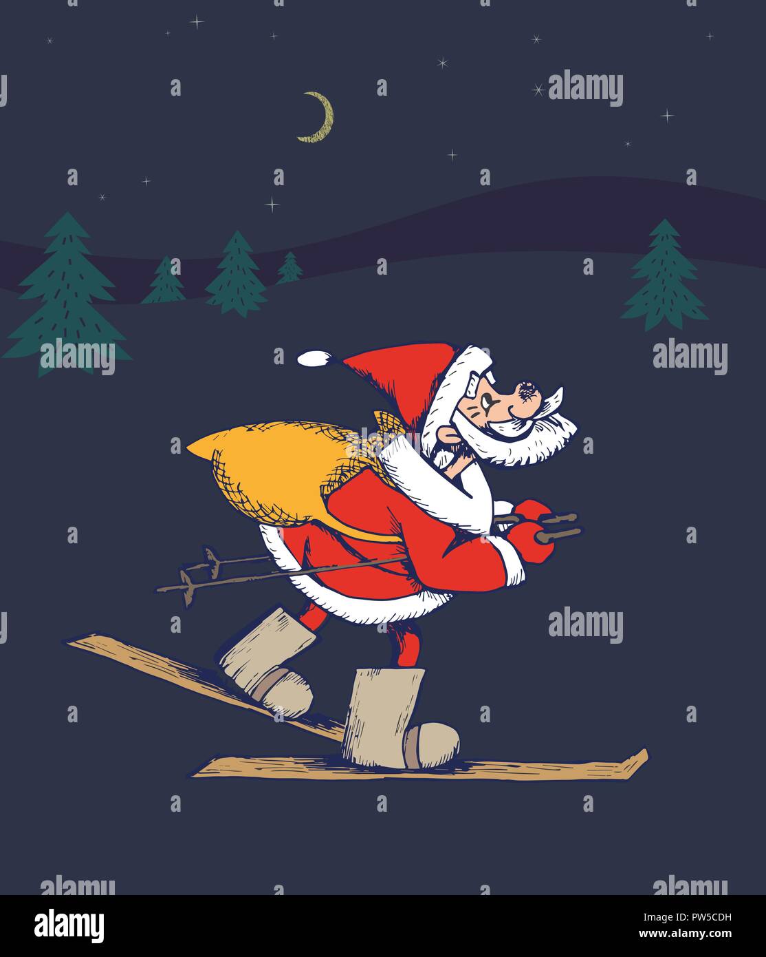 Cute Santa Claus Illustration de Vecteur