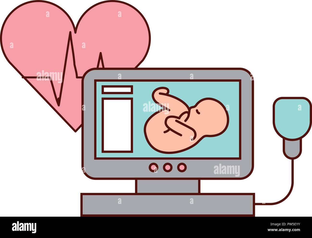 La grossesse la fécondation medical Illustration de Vecteur