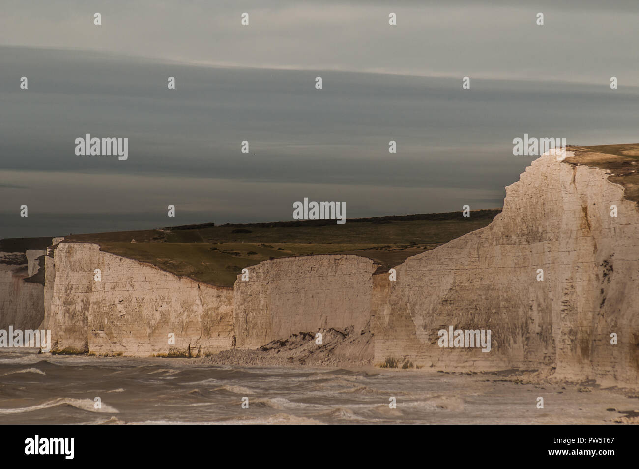 Birling Gap, Eastbourne, East Sussex, Royaume-Uni. 12 octobre 2018..Il y a eu d'autres chutes de roches importantes entre Birling Gap et Cuckmere Haven . Banque D'Images