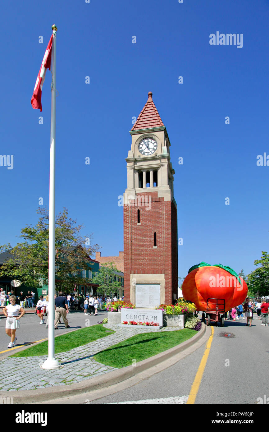 Niagara sur la tour de l'horloge du lac Banque D'Images