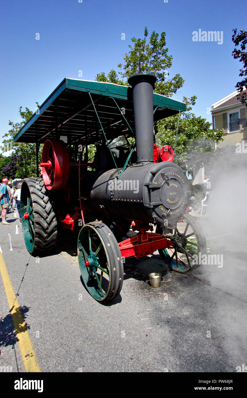 Tracteurs à vapeur à Niagara-on-the-Lake Banque D'Images