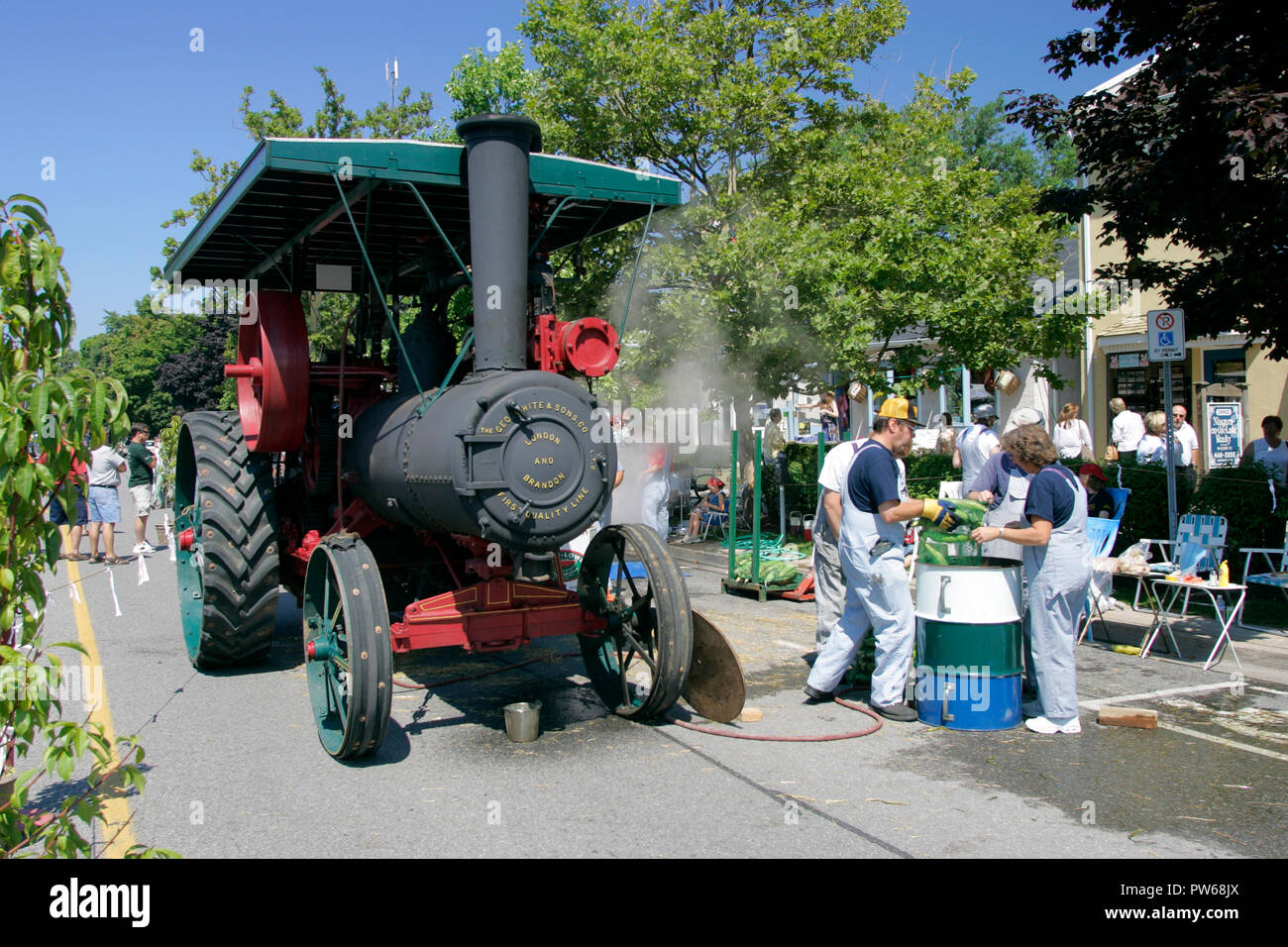 Tracteurs à vapeur à Niagara-on-the-Lake Banque D'Images