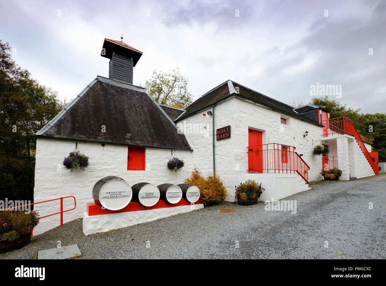 Distillerie d'Edradour à Pitlochry, Ecosse, Royaume-Uni Banque D'Images