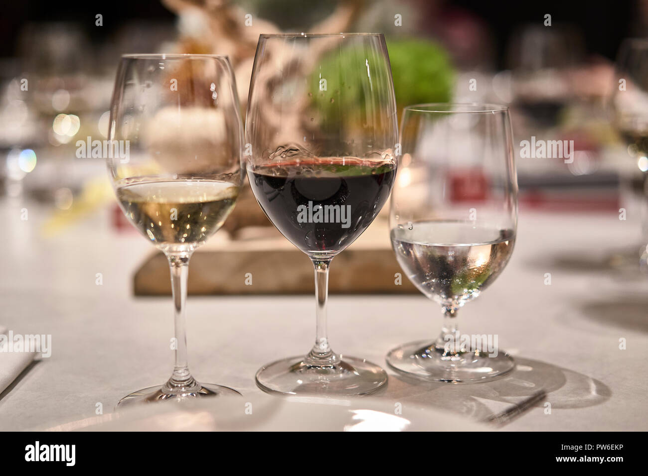 Table à manger décorées Banque D'Images