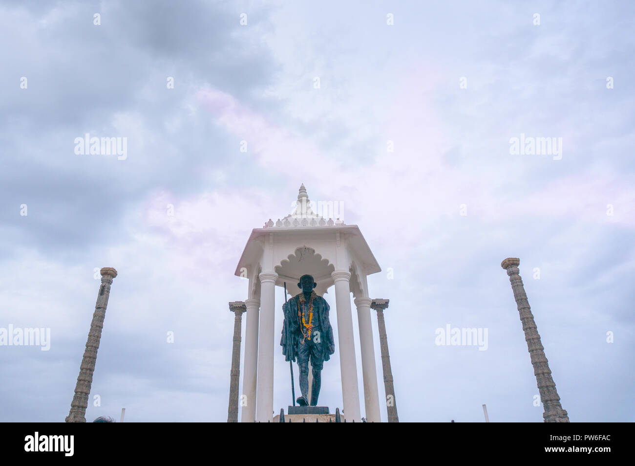 Mahatma Gandhi Memorial à Pondichéry Banque D'Images