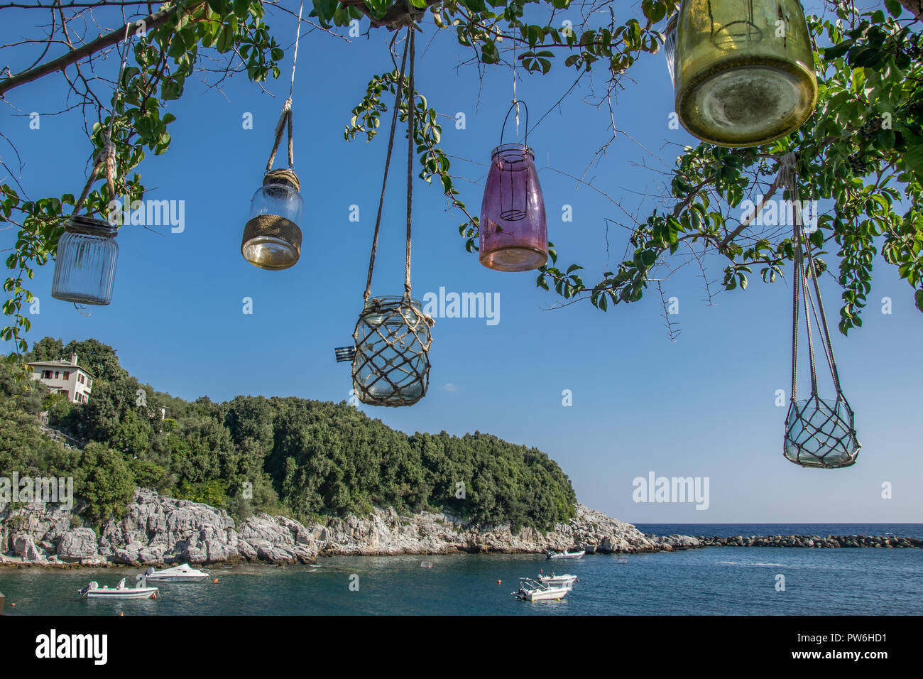 Pont de Damouchari, site de tournage pour 'Mamma Mia', Pelion, Grèce Banque D'Images