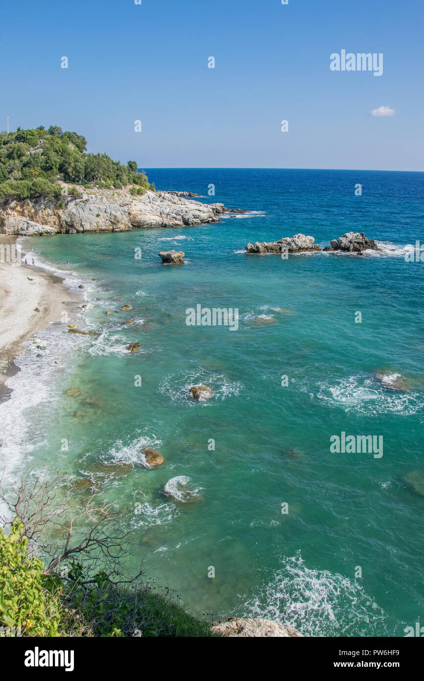Pont de Damouchari, site de tournage pour 'Mamma Mia', Pelion, Grèce Banque D'Images