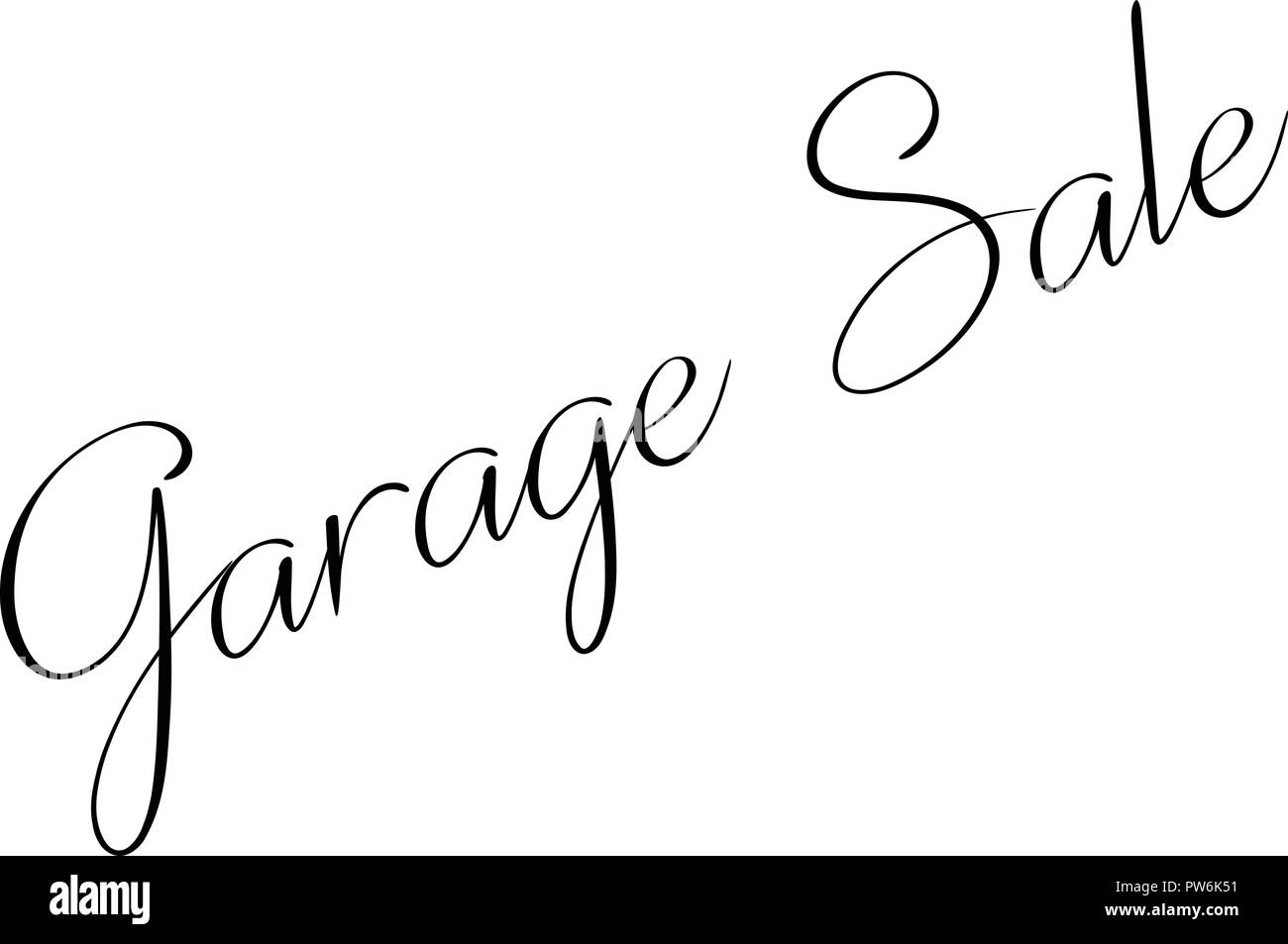 Vente de Garage signe texte illustration sur fond whiite Illustration de Vecteur