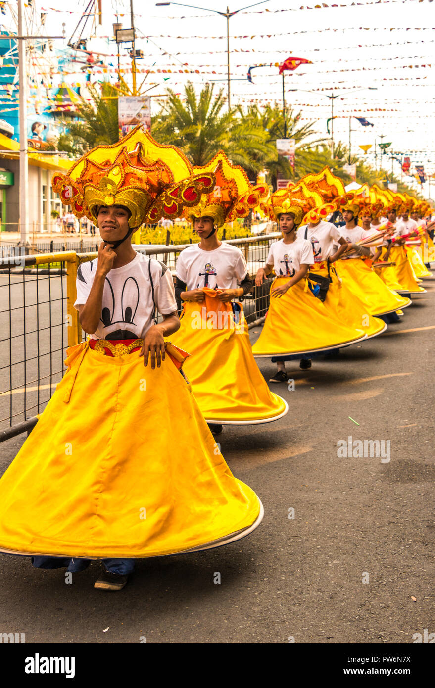 Des séances de pratique,Aliwan Manille Philippines Fiesta Banque D'Images