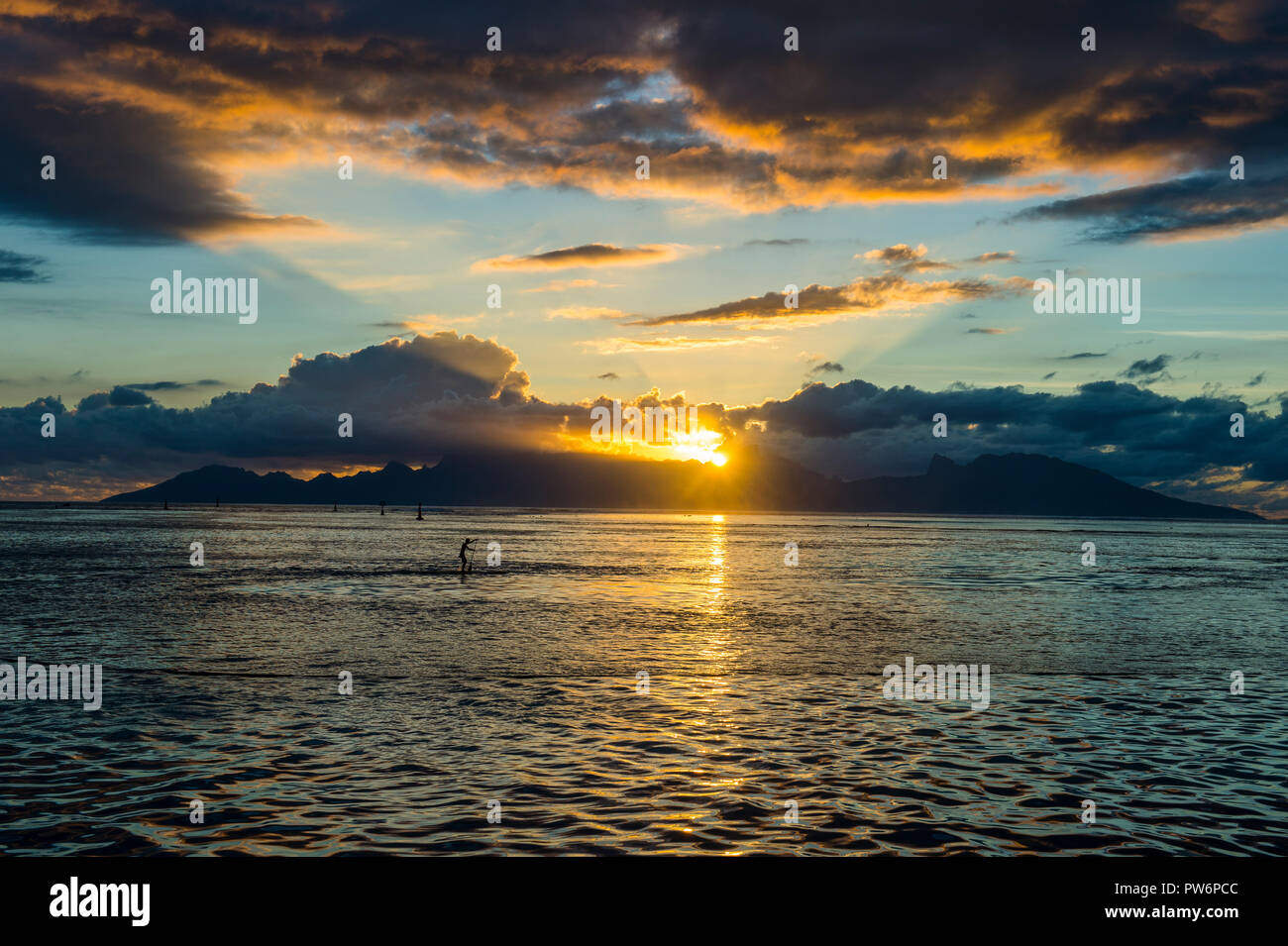 Orange sur Moorea, Papeete, Tahiti Banque D'Images