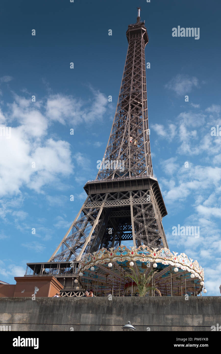 La Tour Eiffel, Paris, France Banque D'Images