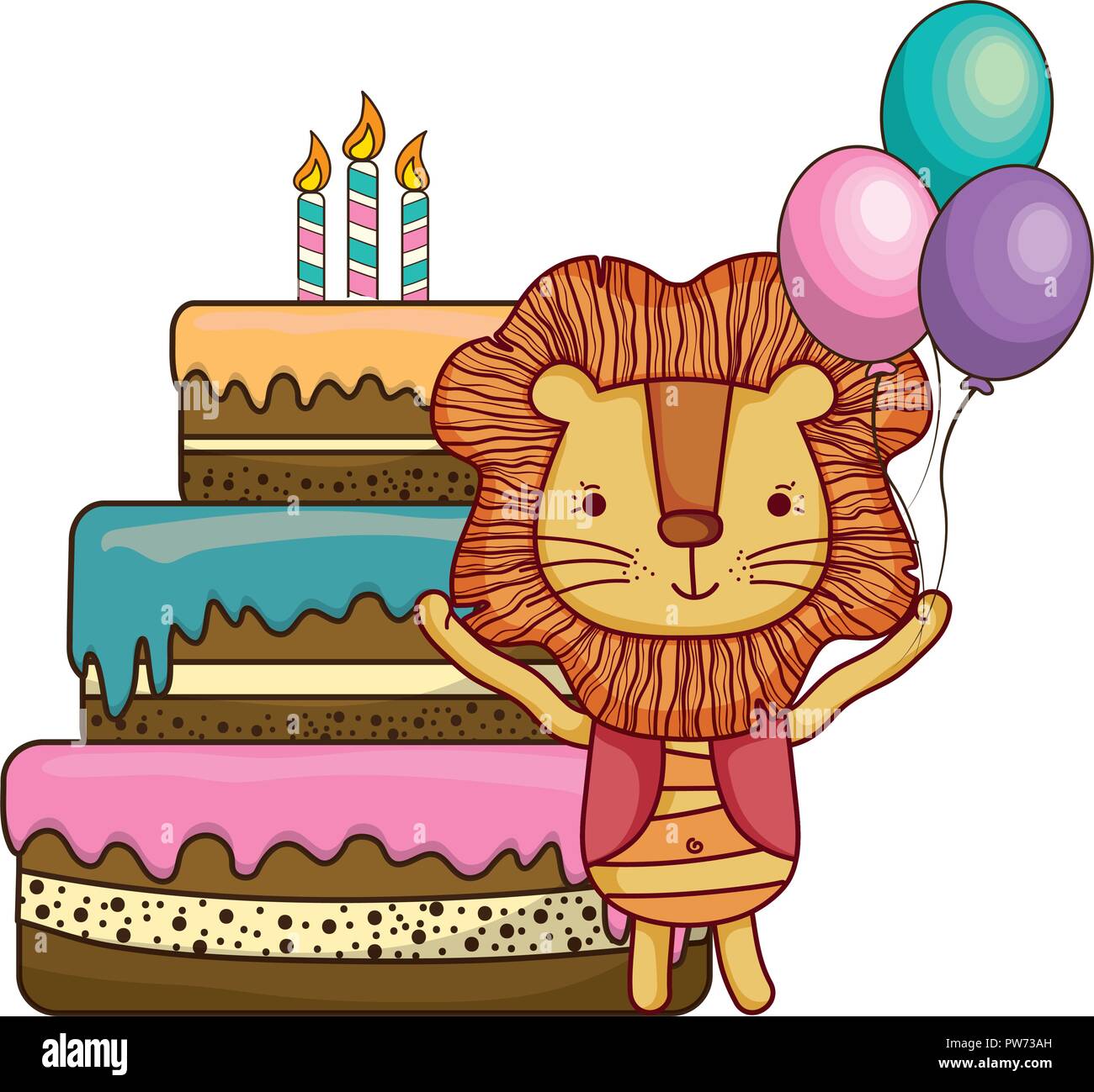 Joyeux Anniversaire Animal Mignon Image Vectorielle Stock Alamy Joyeux Anniversaire Animal Mignon Image Vectorielle Stock Alamy