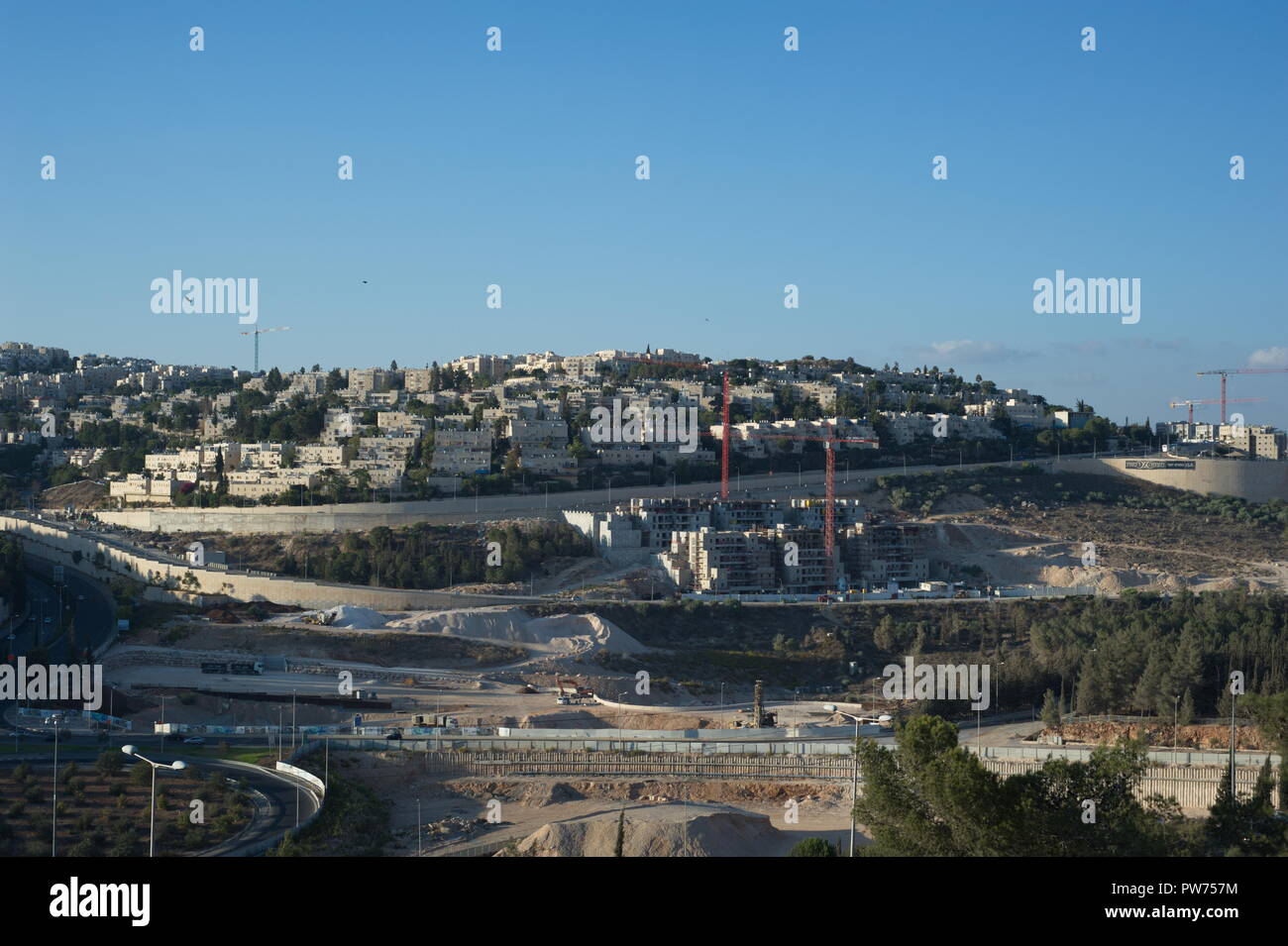 Paysage de Jérusalem, Israël Banque D'Images