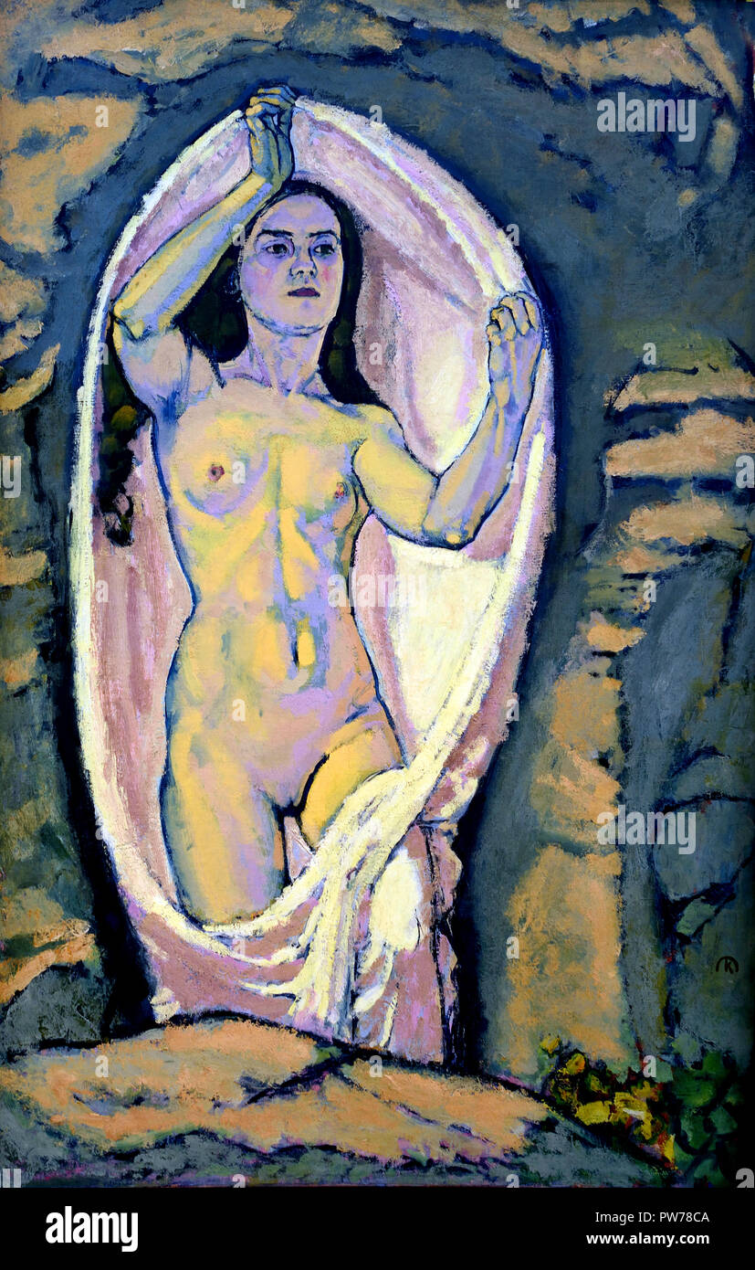 Vénus dans la grotte 1914 - 1868 Koloman Moser 1918, artiste peintre autrichien l'Autriche. Banque D'Images