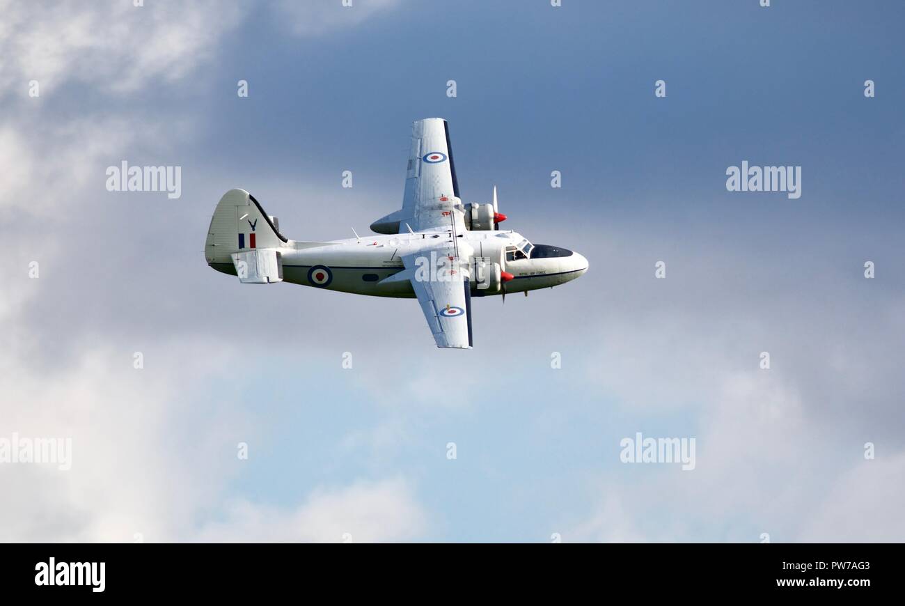 Percival Pembroke C1 volant à l'IWM Duxford 2018 Spectacle aérien de la bataille d'Angleterre Banque D'Images