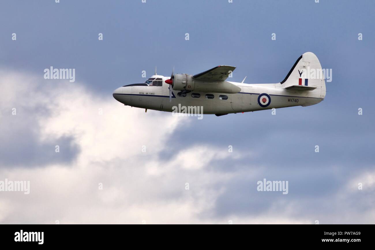 Percival Pembroke C1 volant à l'IWM Duxford 2018 Spectacle aérien de la bataille d'Angleterre Banque D'Images