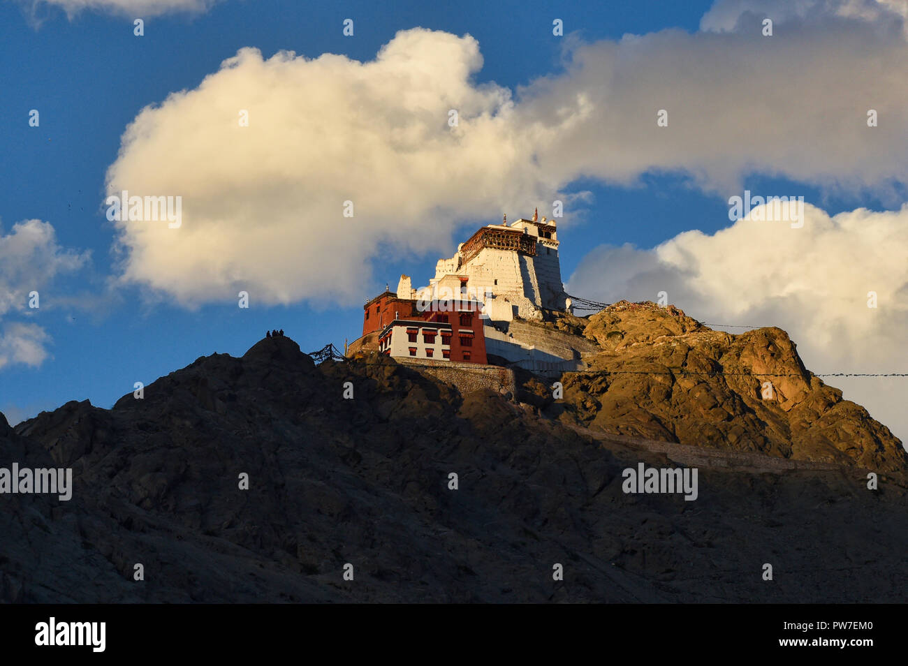 Monastère de Namgyal Tsemo belle lumière, Leh, Ladakh, Inde Banque D'Images