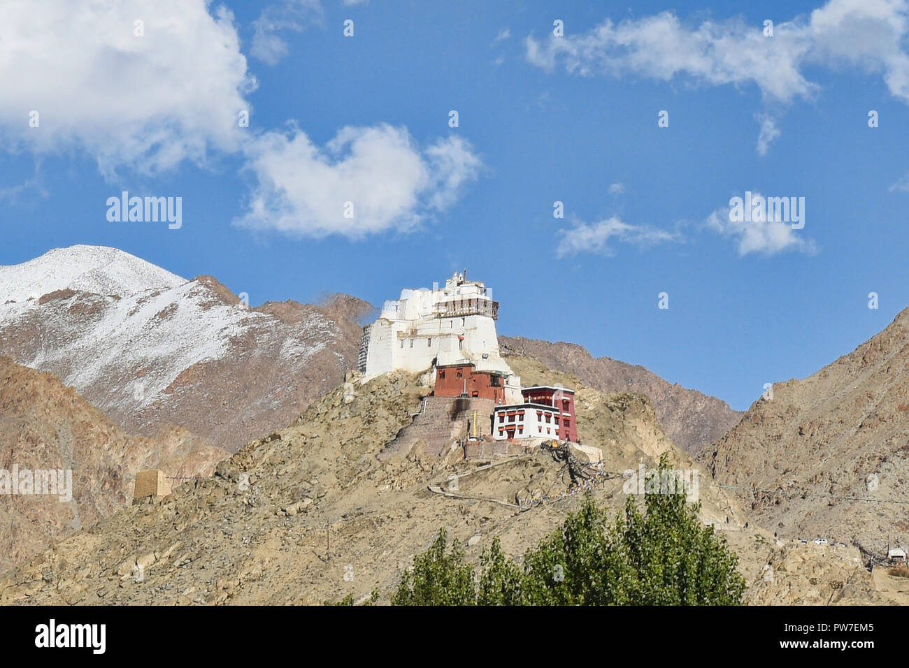Monastère de Namgyal Tsemo belle lumière, Leh, Ladakh, Inde Banque D'Images