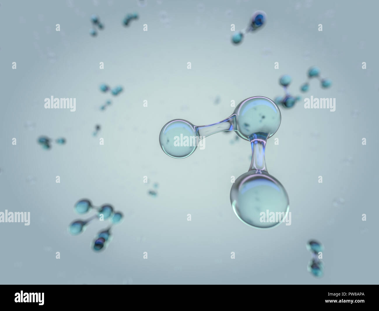 Illustration de molécule modèle. La science, antécédents médicaux avec des molécules et des atomes. Le rendu 3D Banque D'Images