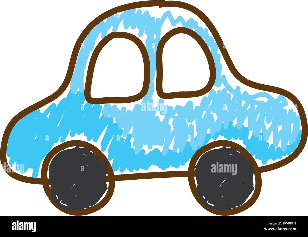 Dessin voiture mignon vecteur icône illustration design Illustration de Vecteur