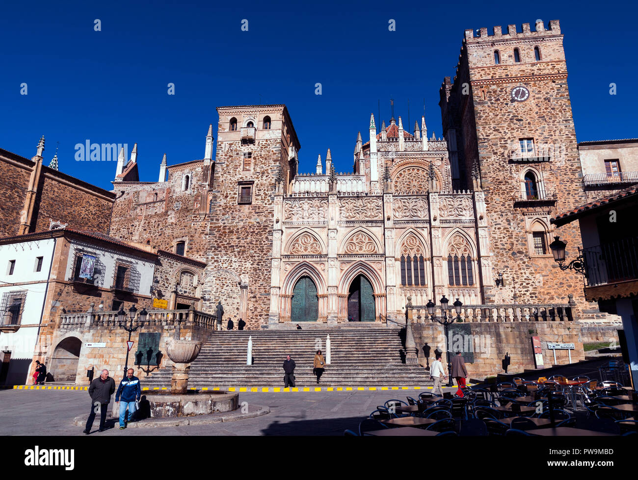 Real Monasterio de Guadalupe. Cáceres. L'Estrémadure. España. Banque D'Images