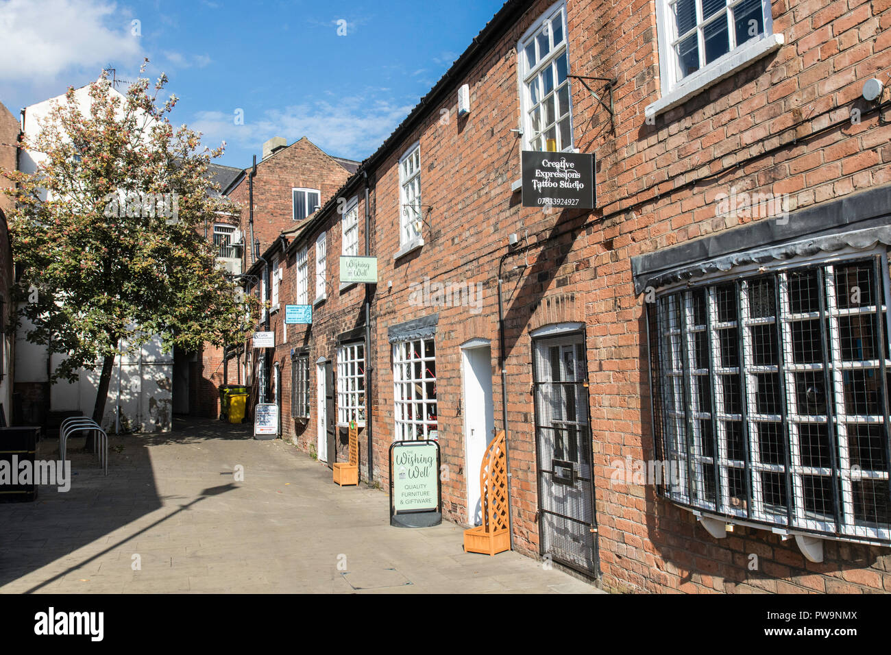 Vues des magasins et des rues à Gainborough, Lincolnshire, Angleterre Banque D'Images