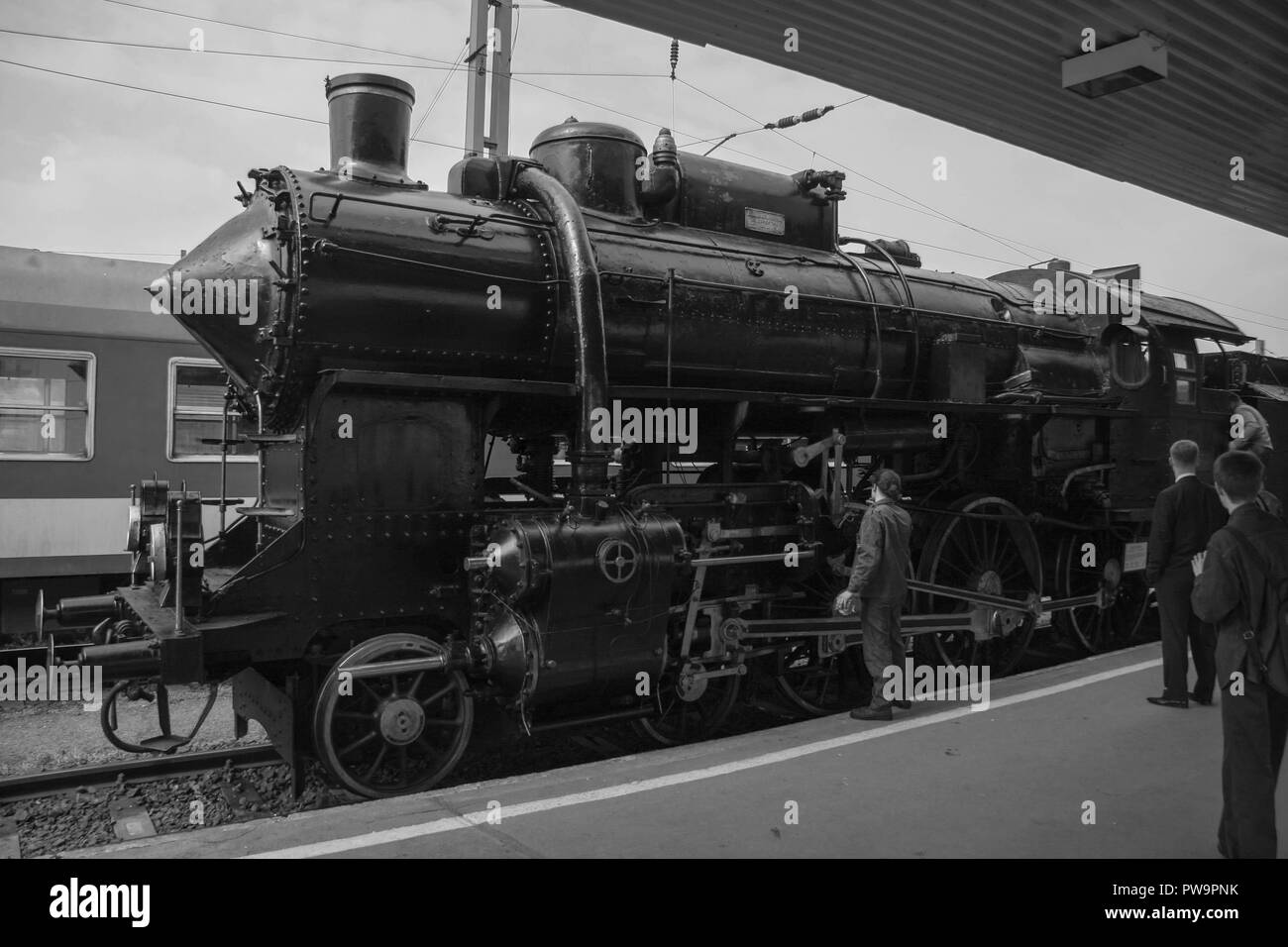 Locomotive classique hongrois Banque D'Images