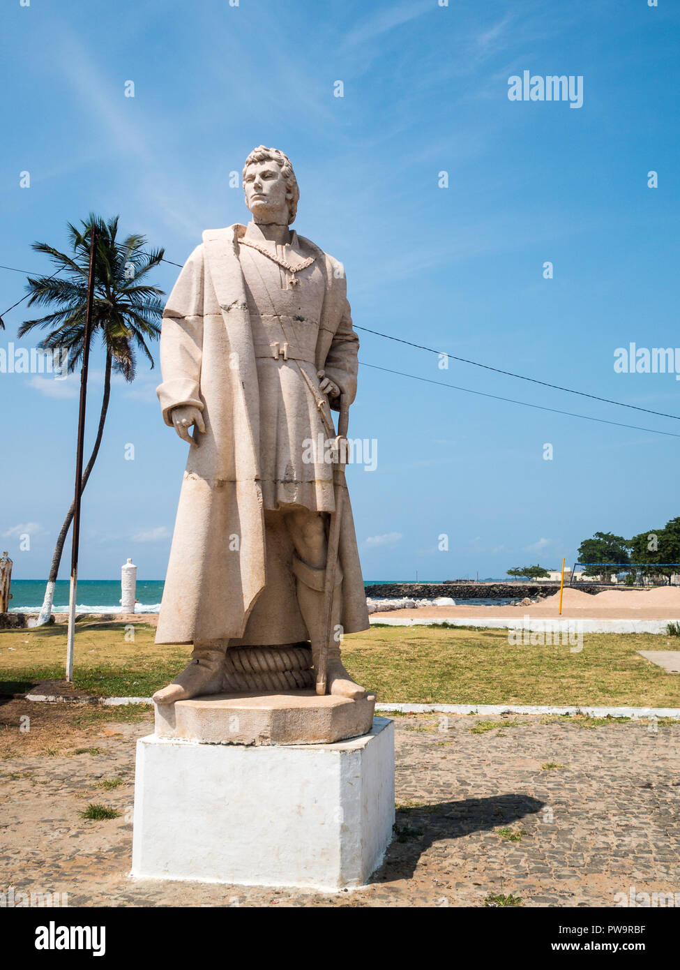 Monument aux découvreurs portugais de São Tomé Banque D'Images