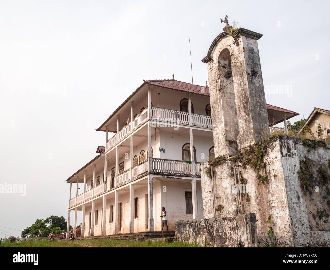 Maison principale de Roça Vista Alegre Banque D'Images