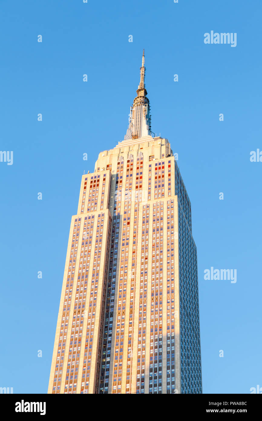 L'Empire State Building a été la plus haute structure du monde à l'époque de sa construction en 1931. Banque D'Images