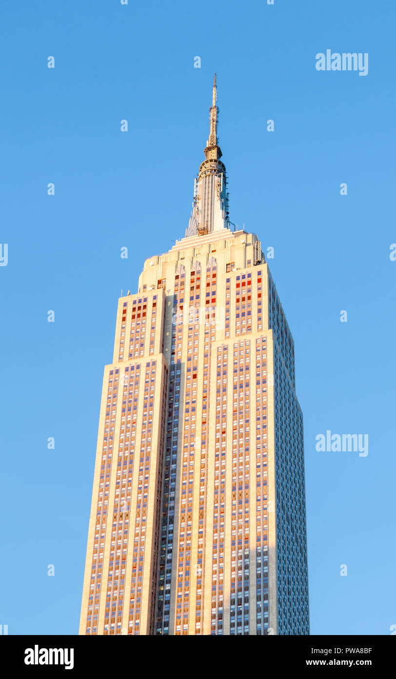 L'Empire State Building a été la plus haute structure du monde à l'époque de sa construction en 1931. Banque D'Images