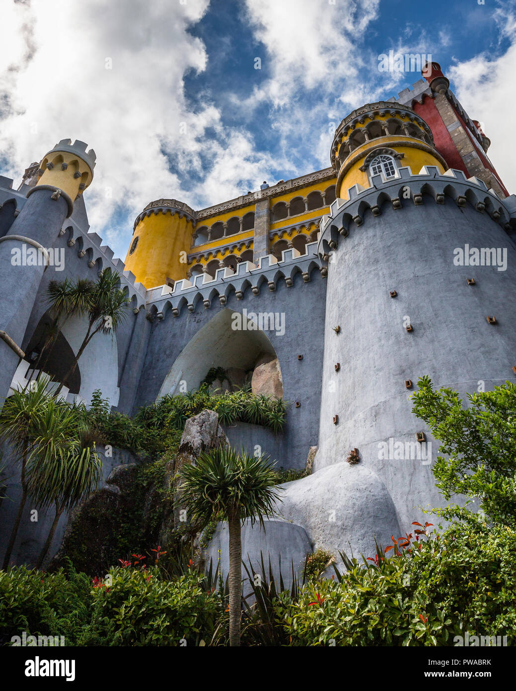 Le château de Pena à Sintra, près de Lisbonne, Portugal Banque D'Images