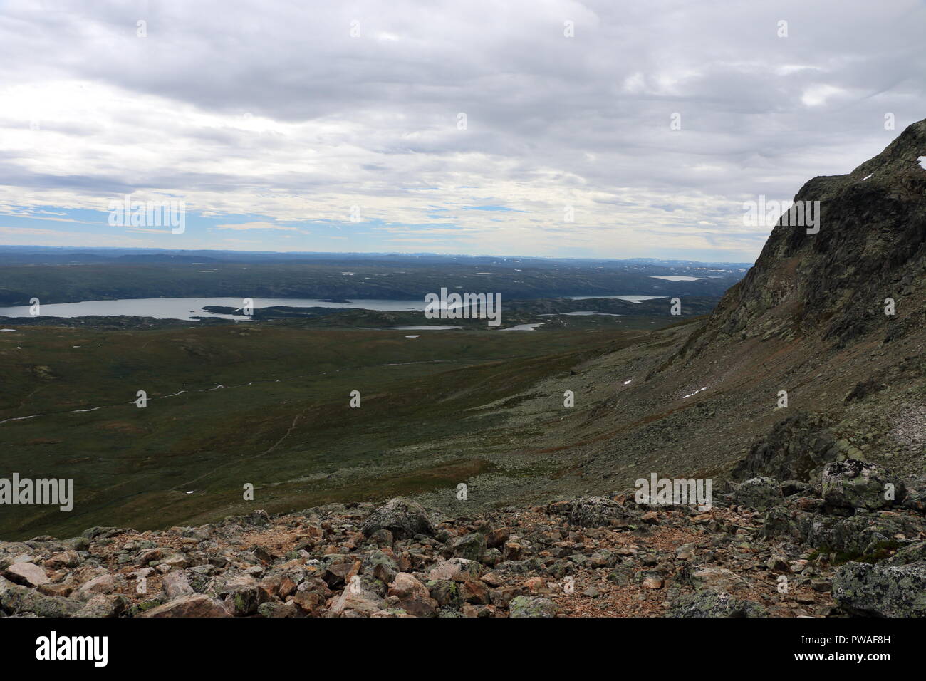 Célèbre Prestholtskarvet à vélo en Norvège Banque D'Images