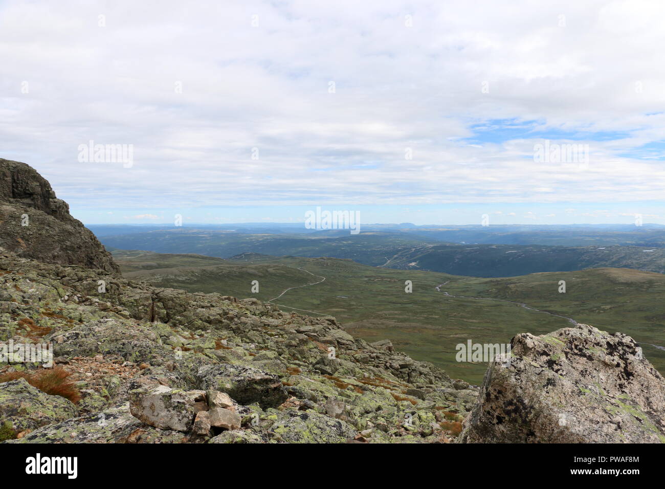 Célèbre Prestholtskarvet à vélo en Norvège Banque D'Images