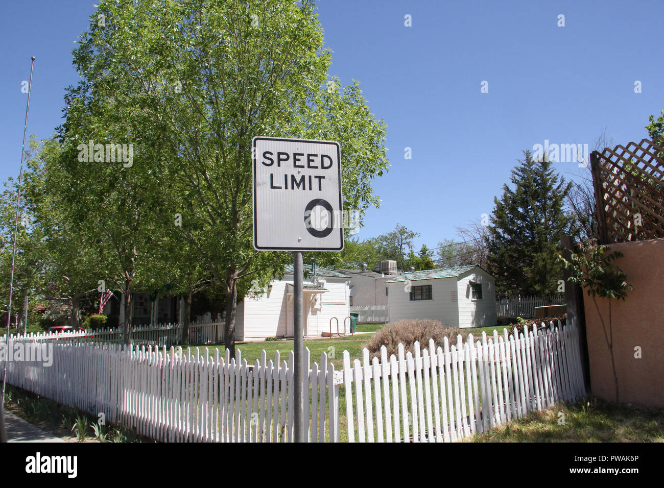 Zéro Limite de vitesse Banque D'Images