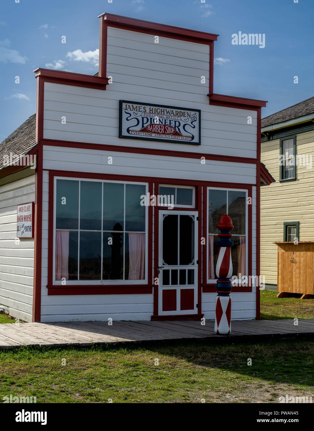 FORT STEELE (Colombie-Britannique) - sept. 27, 2018 : ville du patrimoine mondial à partir de la ruée vers l'or. Situé dans les Rocheuses canadiennes, de la Colombie-Britannique, Canada. Banque D'Images