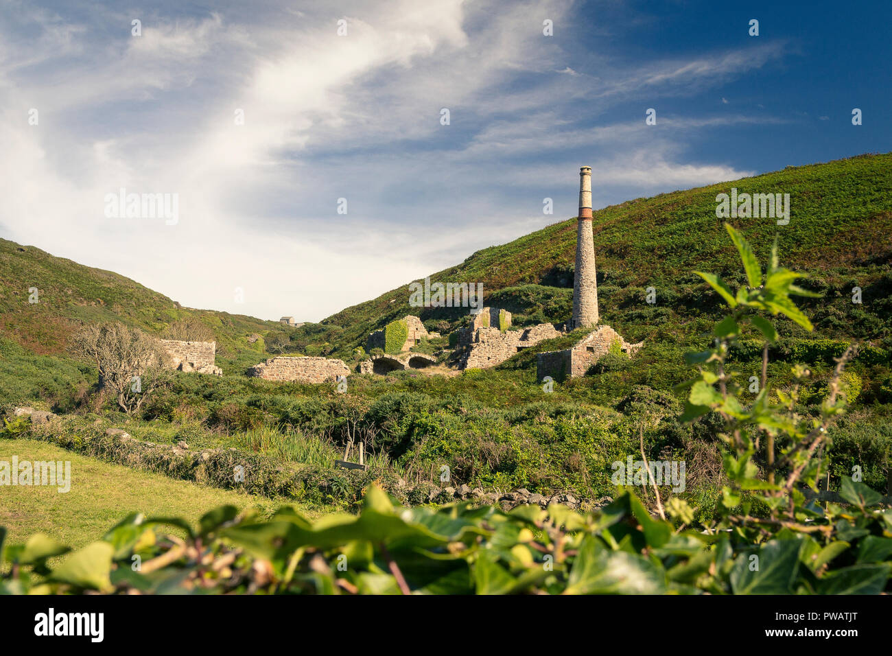 Ancienne mine d'étain de Cornwall Banque D'Images