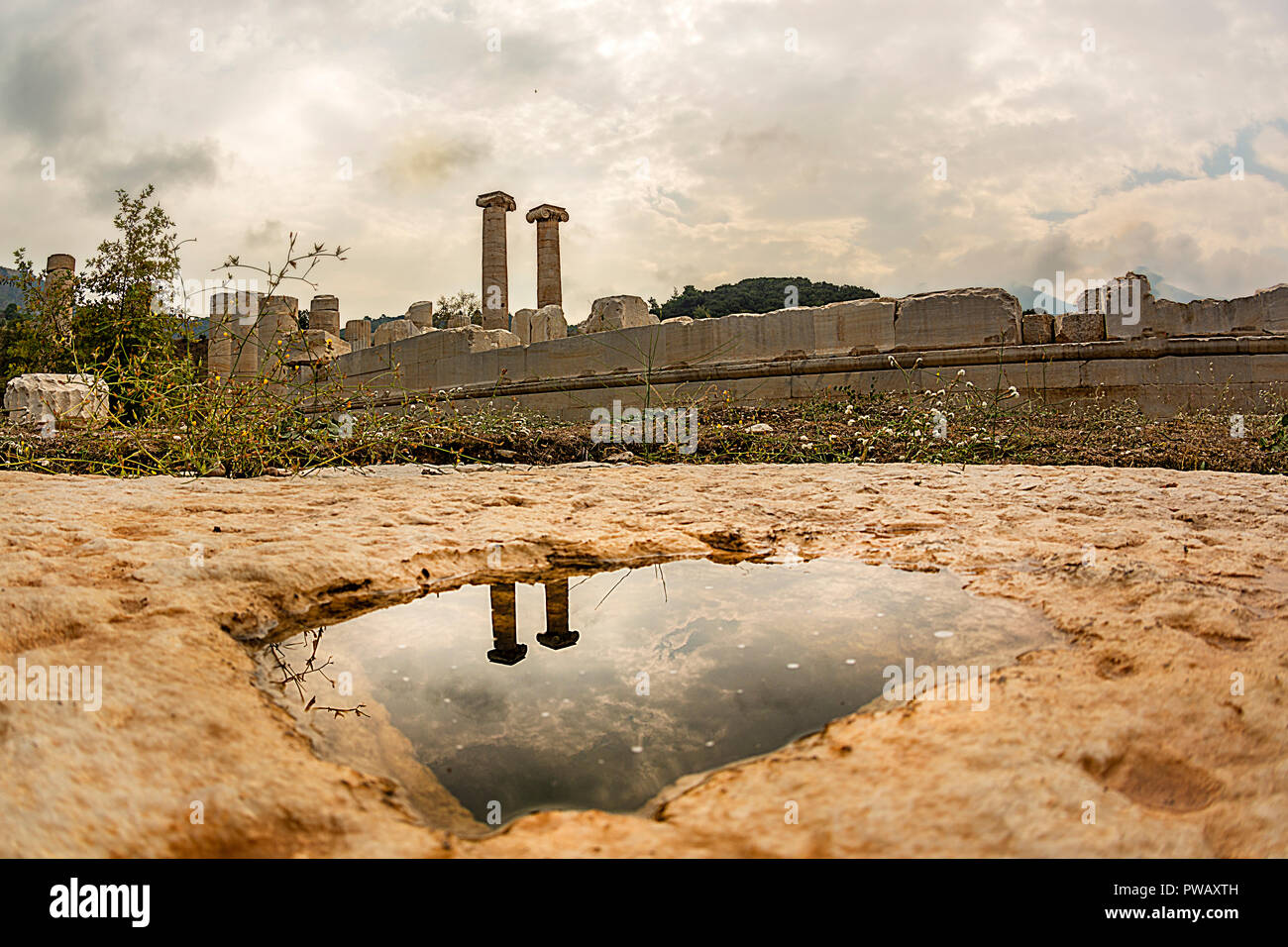 Temple d'Artemis,sardes salihli, Manisa, Turquie Banque D'Images