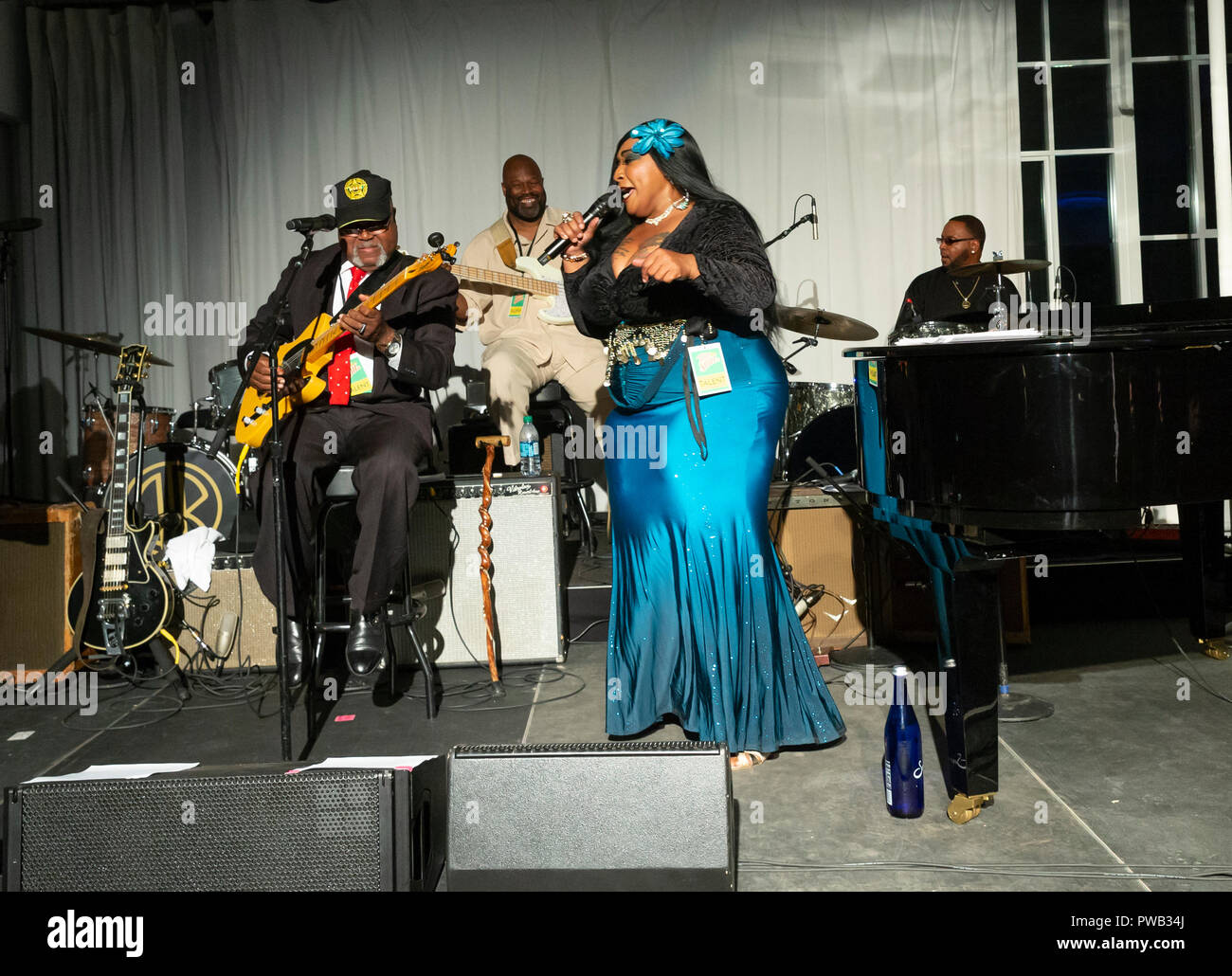 New York, NY - 13 octobre 2018 : Les Bleus lors d'une partie Loft nuit pour l'âme pour le Jazz Foundation of America à Hudson Studios Banque D'Images