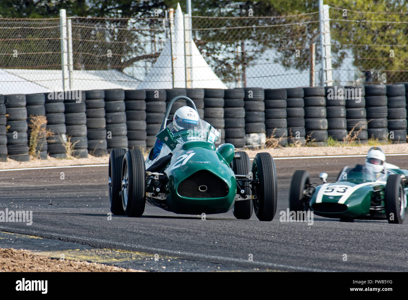 Circuit de Jarama, Madrid, Espagne. Du 13 au 14 octobre, 2018 : concours de l'Historic Grand Prix Automobile Association (HGPCA) au circuit de Jarama à Madrid, Espagne. Enrique Palacio San./Alamy Live News Banque D'Images