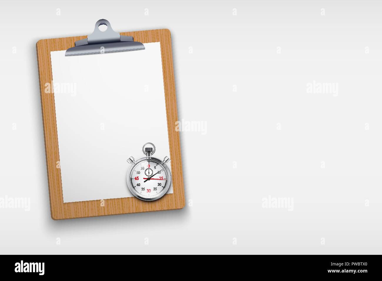 Presse-papiers vierges Coaching Illustration de Vecteur