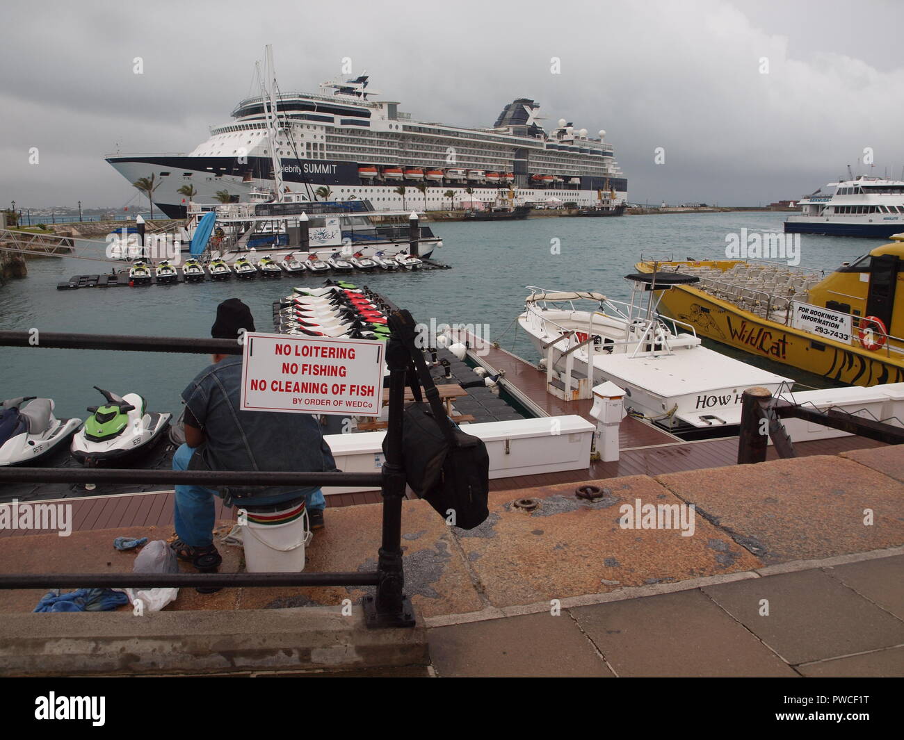 Chantier naval de la Marine royale sur l'île de l'Irlande dans les Bermudas' ouest. Banque D'Images