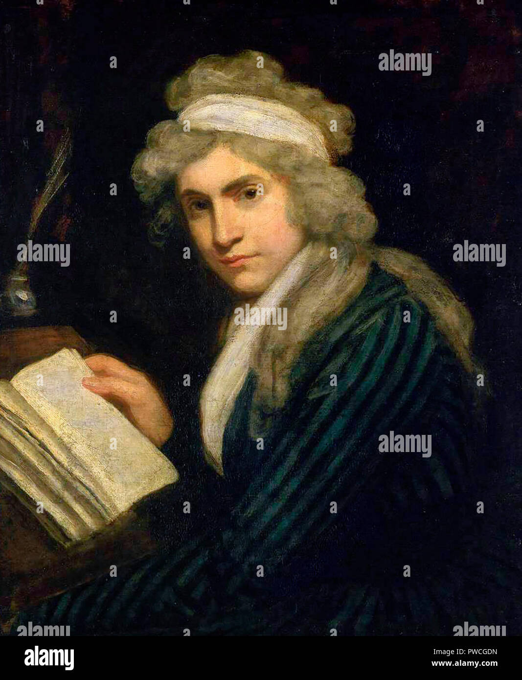 Portrait de Mary Wollstonecraft - John Opie, vers 1790 Banque D'Images