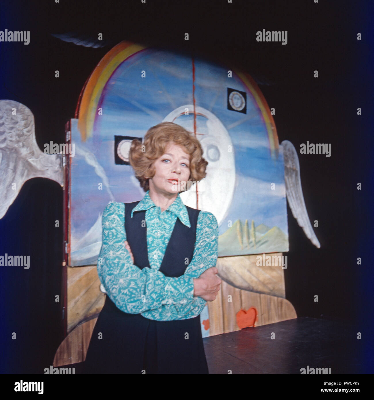 Lore Lorentz, deutsche Kabarettistin à Düsseldorf. Artiste cabaret allemand Lorentz Lore à Düsseldorf. Banque D'Images