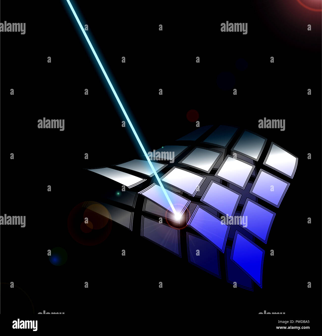 Le laser de surface agitant - Vector Banque D'Images
