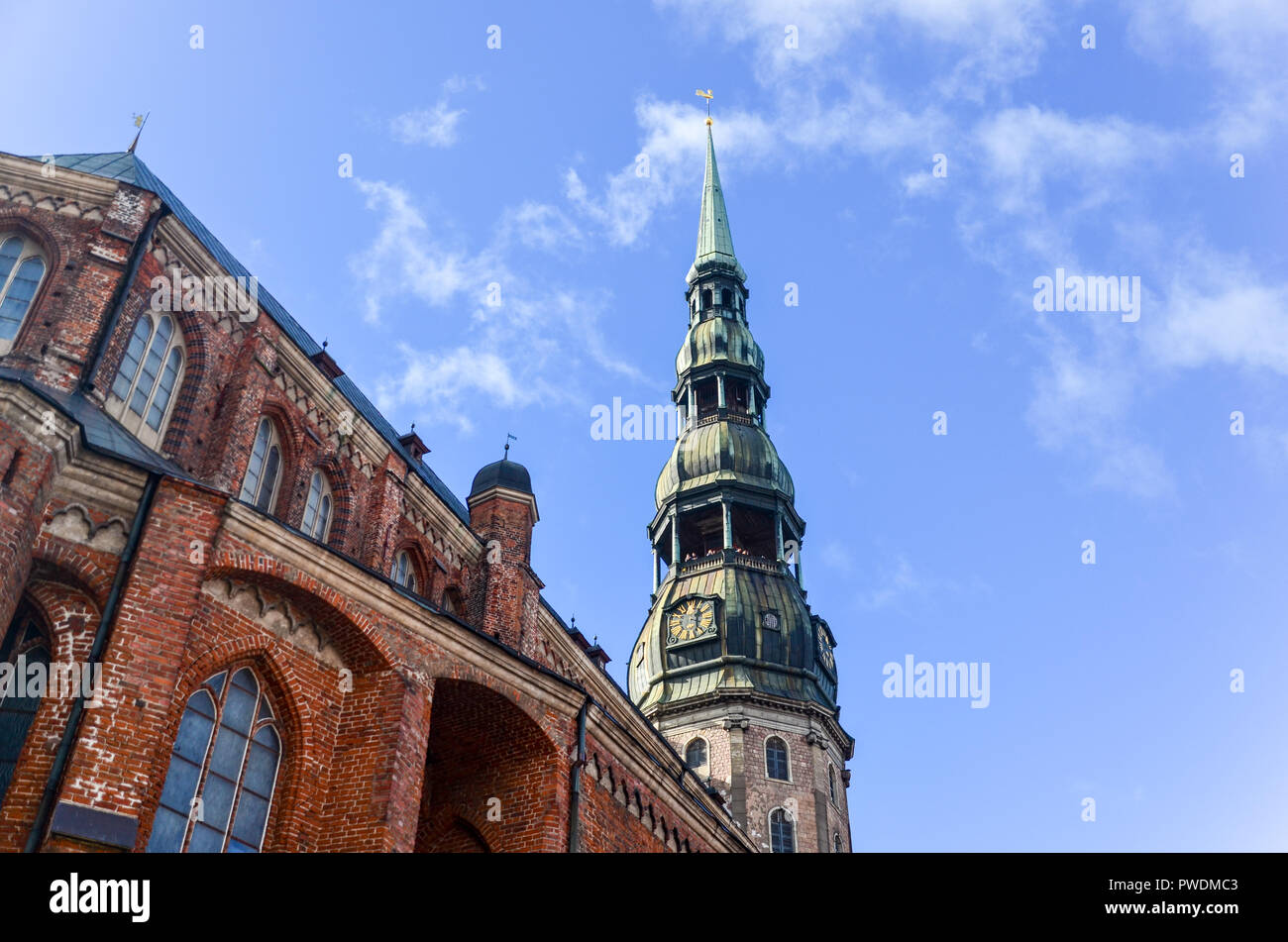 Église St Petres, Riga, Lettonie Banque D'Images