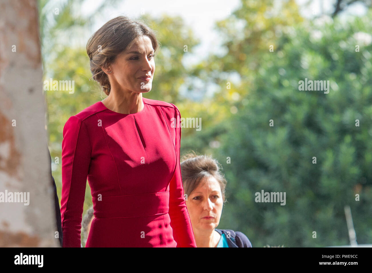 Rome, Italie. 16 octobre, 2018. Foto Fabrizio Amis/LaPresse 16 ottobre 2018 Roma , Italia Politica Visita della Regina Letizia tous' Accademia di Spagna a Roma Nella foto : Regina Letizia Photo Fabrizio Amis/LaPresse Octobre 16, 2018 Rome, Italie Politique Visite de la Reine Letizia à la Spanish Academy à Rome dans la photo : Reine Letizia Crédit : CORDON PRESS/Alamy Live News Banque D'Images
