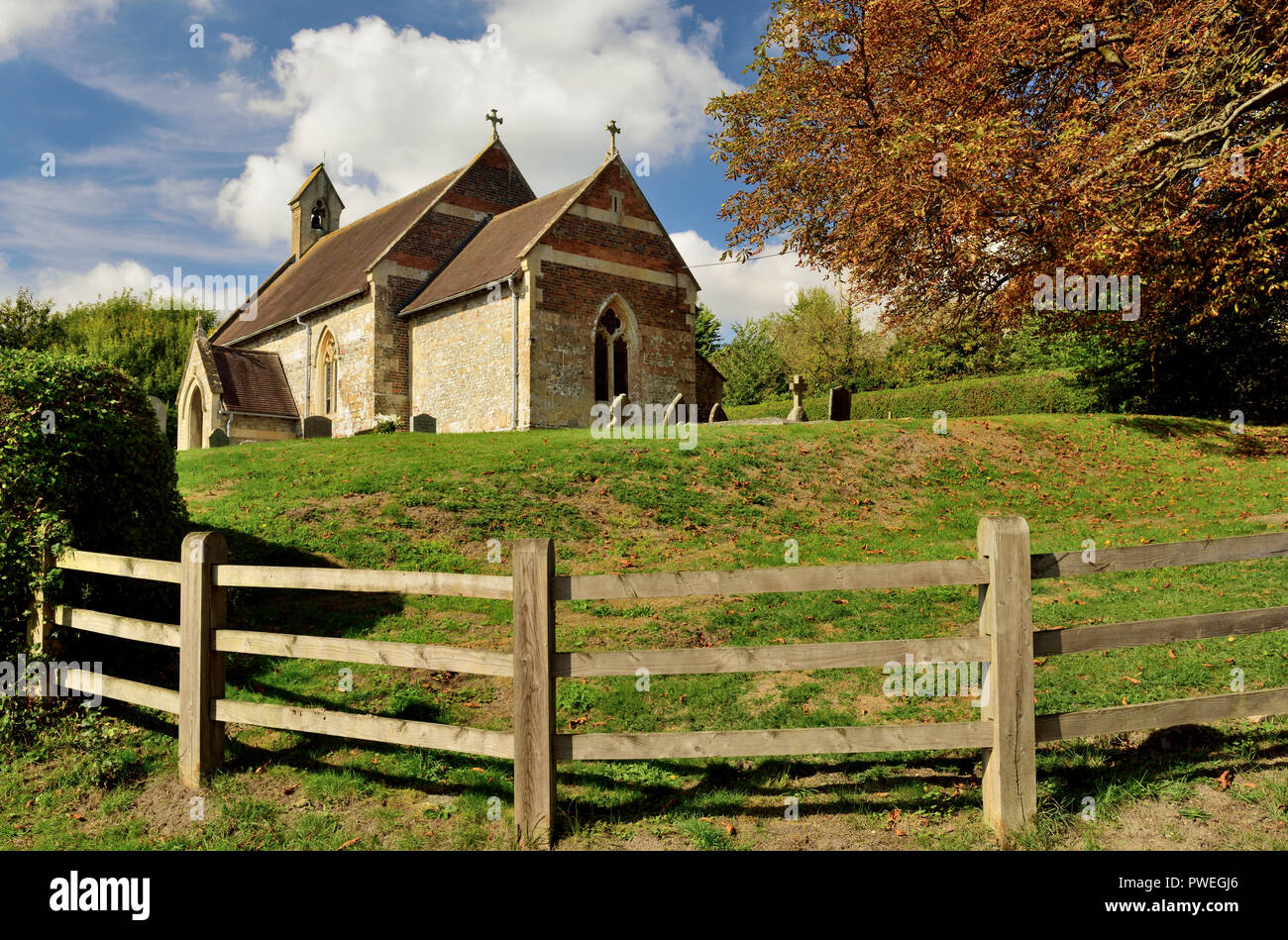 St Nicholas church, Huish, Wiltshire. Banque D'Images